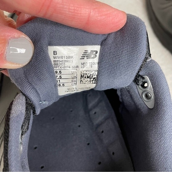 New Balance 813 Leather Sneakers Walking Tennis Shoes Rollbar Black Size 9.5 - Picture 11 of 11